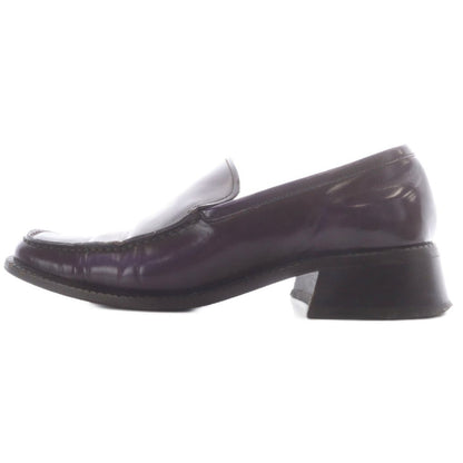 Prada Vamp Loafers Leather Purple — view 6