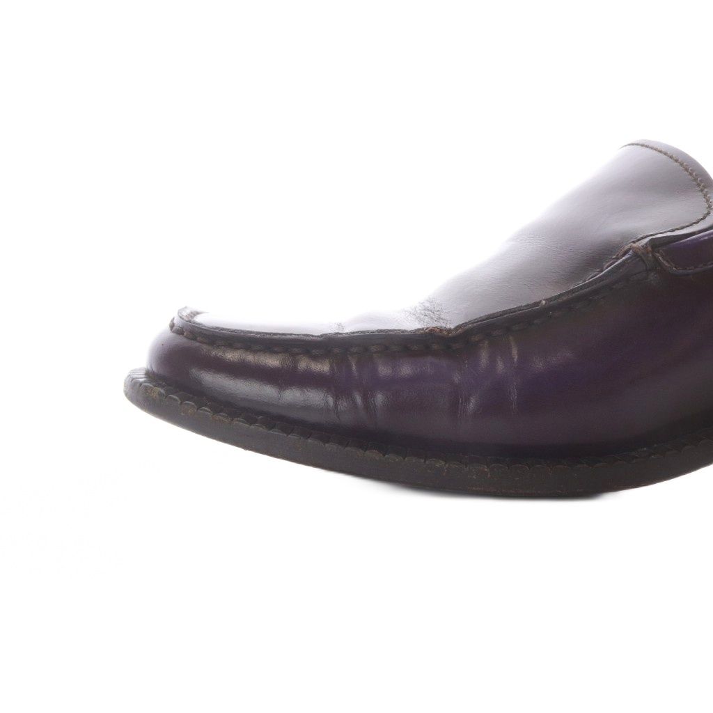 Prada Vamp Loafers Leather Purple — view 7