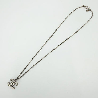 Chanel Necklace CC Logo Rhinestone — view 4