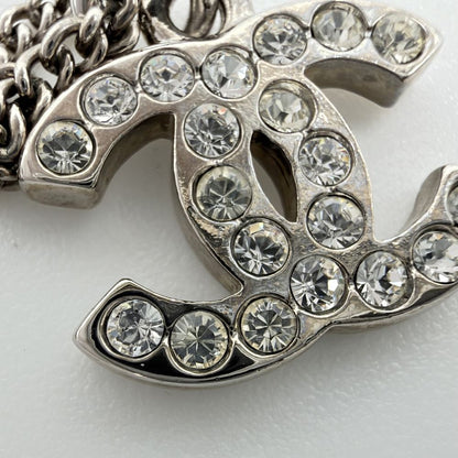 Chanel Necklace CC Logo Rhinestone — view 7