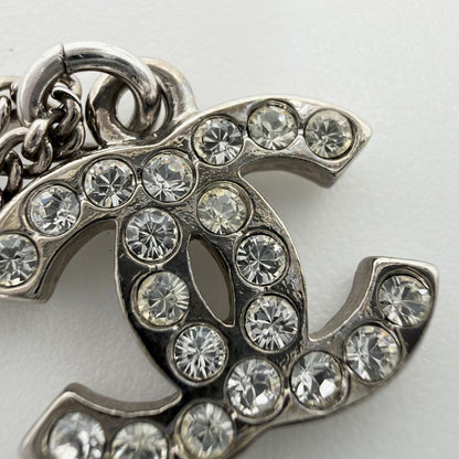 Chanel Necklace CC Logo Rhinestone — view 8