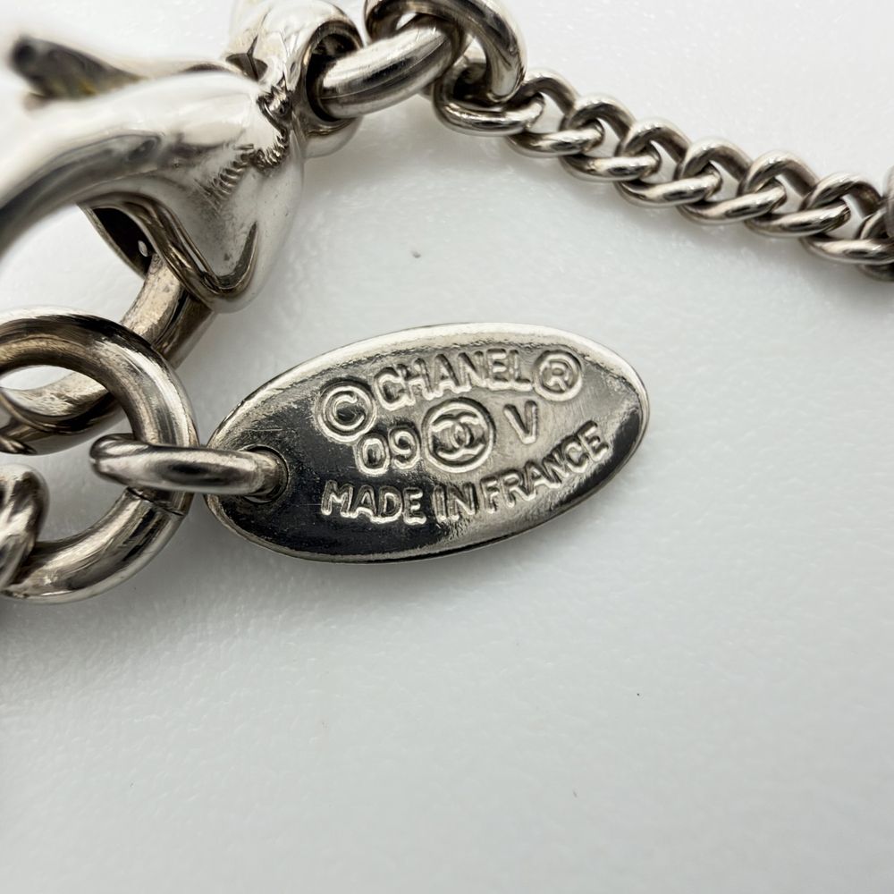 Chanel Necklace CC Logo Rhinestone — view 5