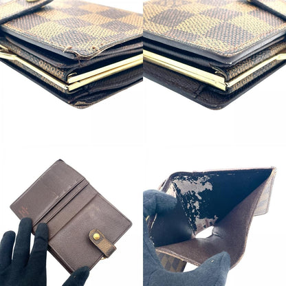 Louis Vuitton Porte Monnaie Billets Viennois Damier Ebene Bifold Wallet Kiss — view 7