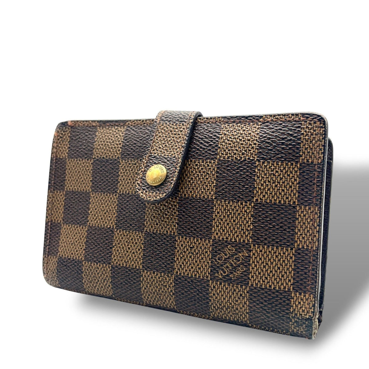 Louis Vuitton Porte Monnaie Billets Viennois Damier Ebene Bifold Wallet Kiss