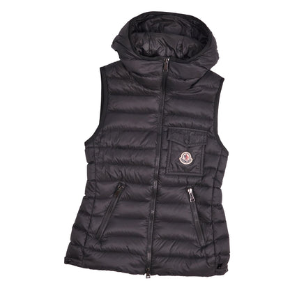 Moncler Vest Down Glyco Glico Hooded Zip Up Nylon Black 00