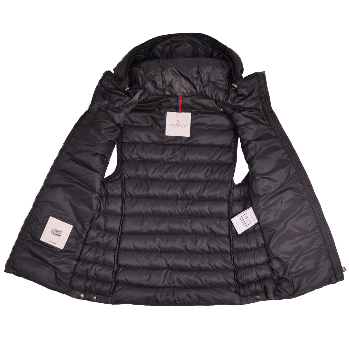 Moncler Vest Down Glyco Glico Hooded Zip Up Nylon Black 00 — view 7