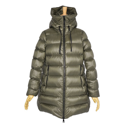 Moncler Coat Long Suyen Hooded Down Zip-up Nylon Green 2 — view 3
