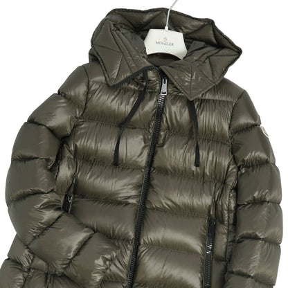 Moncler Coat Long Suyen Hooded Down Zip-up Nylon Green 2 — view 2