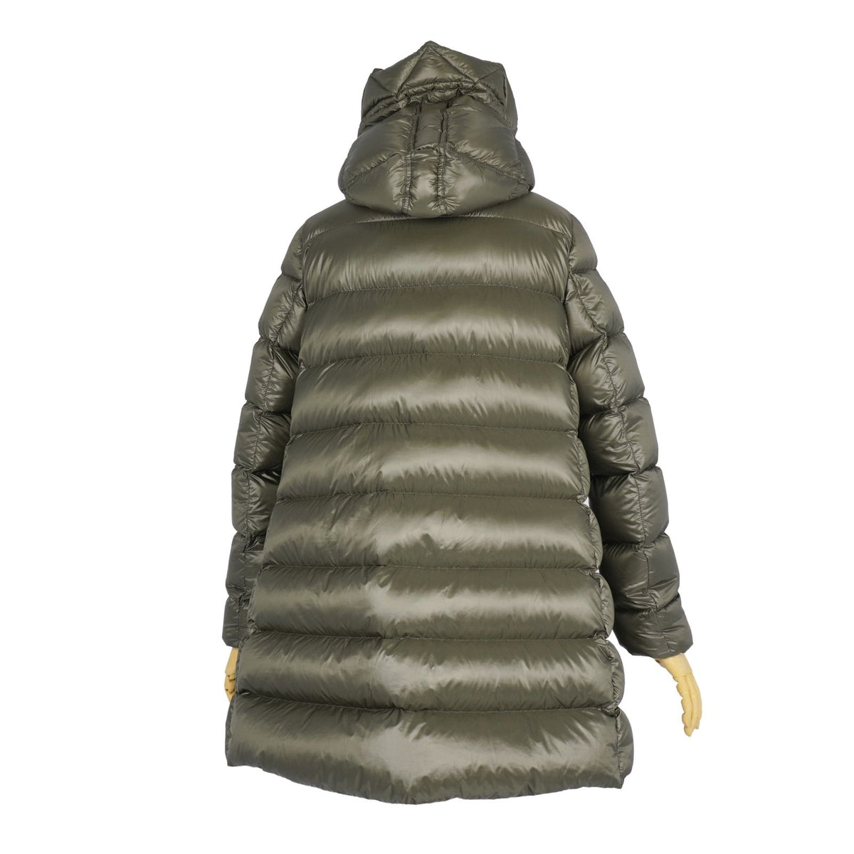 Moncler Coat Long Suyen Hooded Down Zip-up Nylon Green 2 — view 6