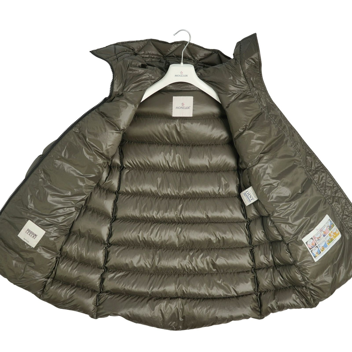 Moncler Coat Long Suyen Hooded Down Zip-up Nylon Green 2 — view 7