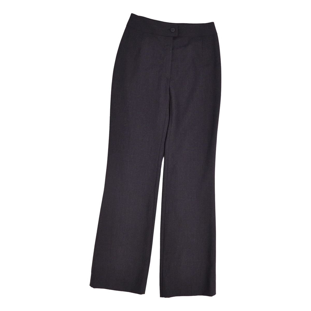 Chanel 98C Pants Long CC Logo Button Wool Black 34 — view 2