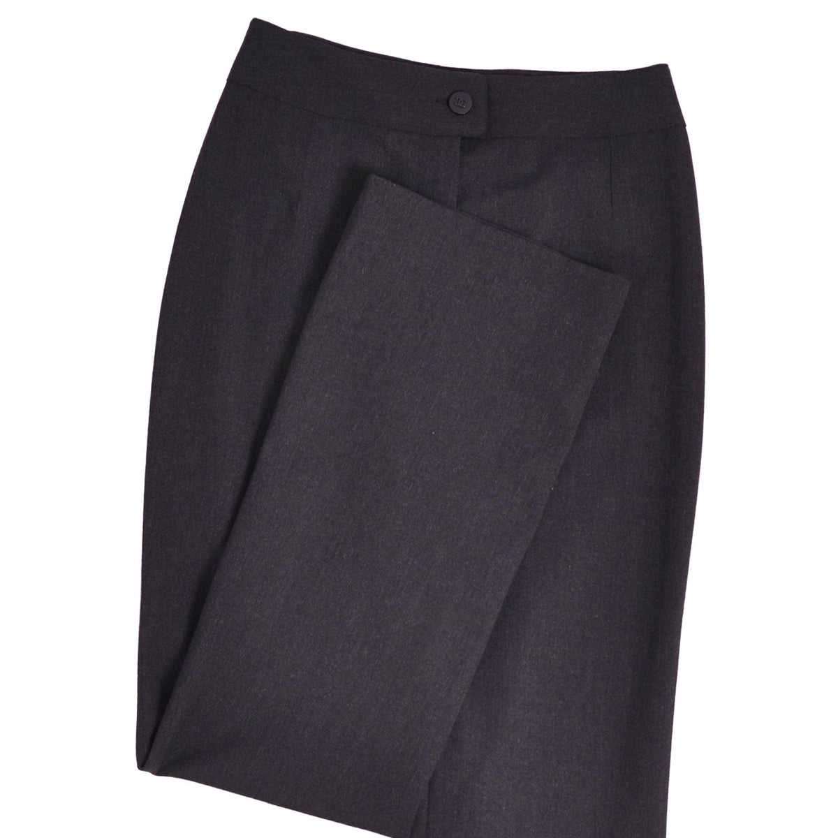 Chanel 98C Pants Long CC Logo Button Wool Black 34 — view 3