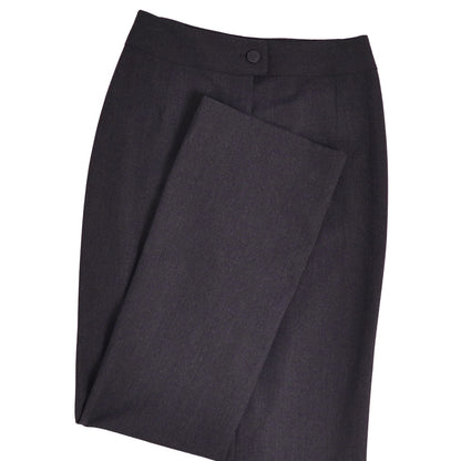 Chanel 98C Pants Long CC Logo Button Wool Black 34 — view 3