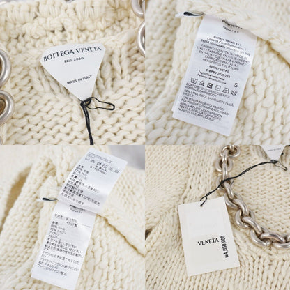Bottega Veneta Daniele Roulis Era Dress Knit Long Sleeve Chain Top Wool White S — view 7