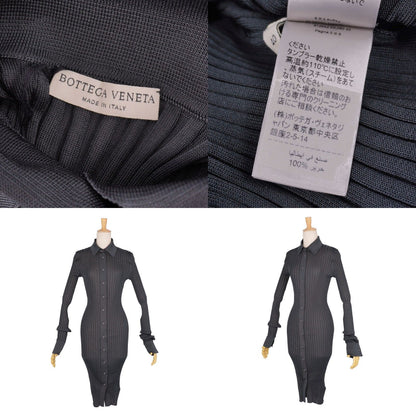 Bottega Veneta Daniele Roulis Era Dress Knit Silk Pleated Long Sleeve Top 40 — view 7