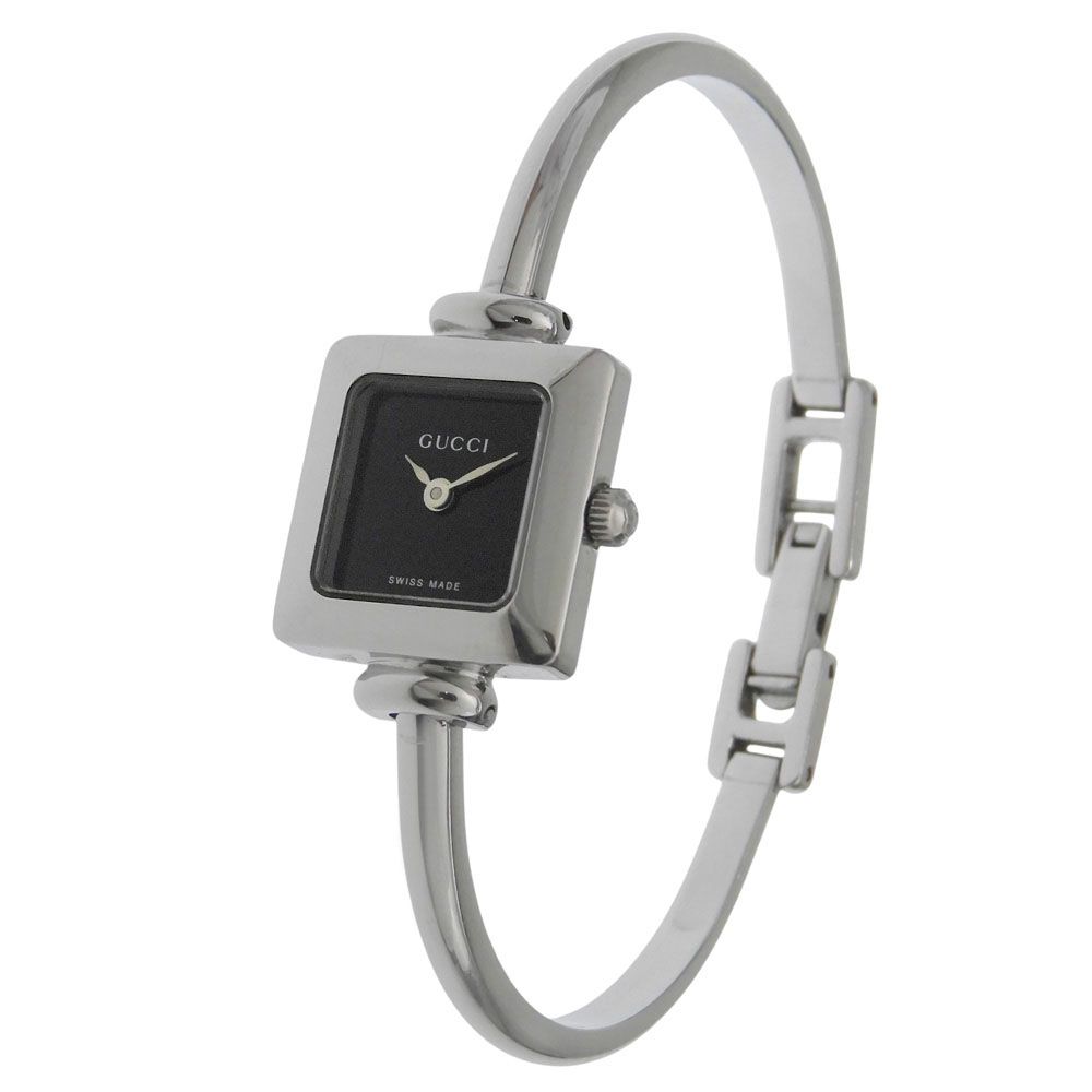 Gucci Stainless Steel Quartz Analog Display Black Dial Watch — view 2