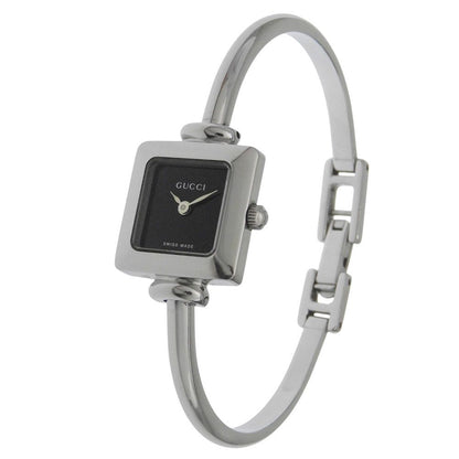 Gucci Stainless Steel Quartz Analog Display Black Dial Watch — view 2