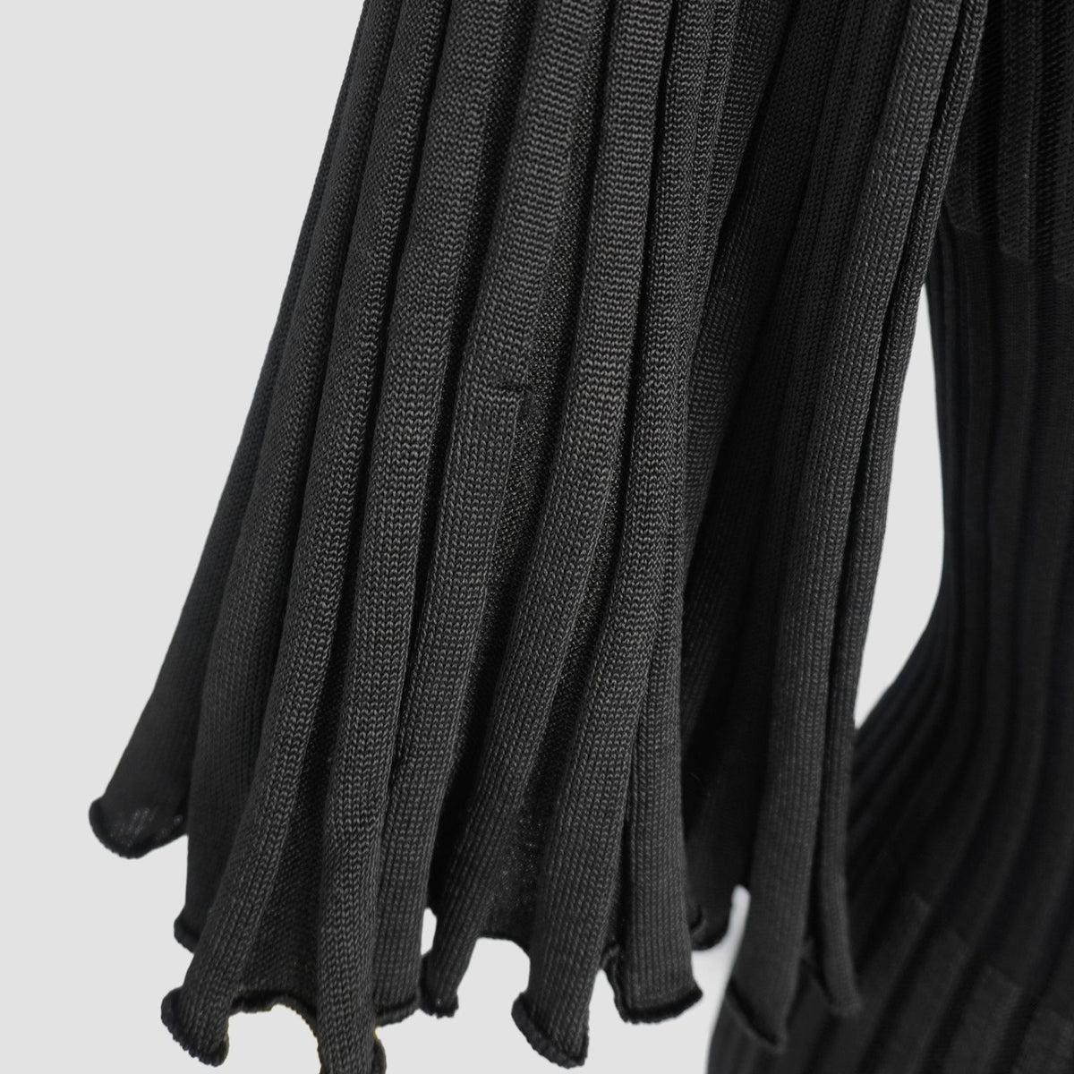 Bottega Veneta Daniele Roulis Era Jumpsuit Dress Knit Pleated Flare Sleeve Long — view 7