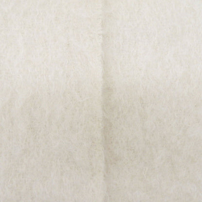 Loewe Mohair Wool Anagram Leather Patch Scarf with Fringe White Brown — view 4