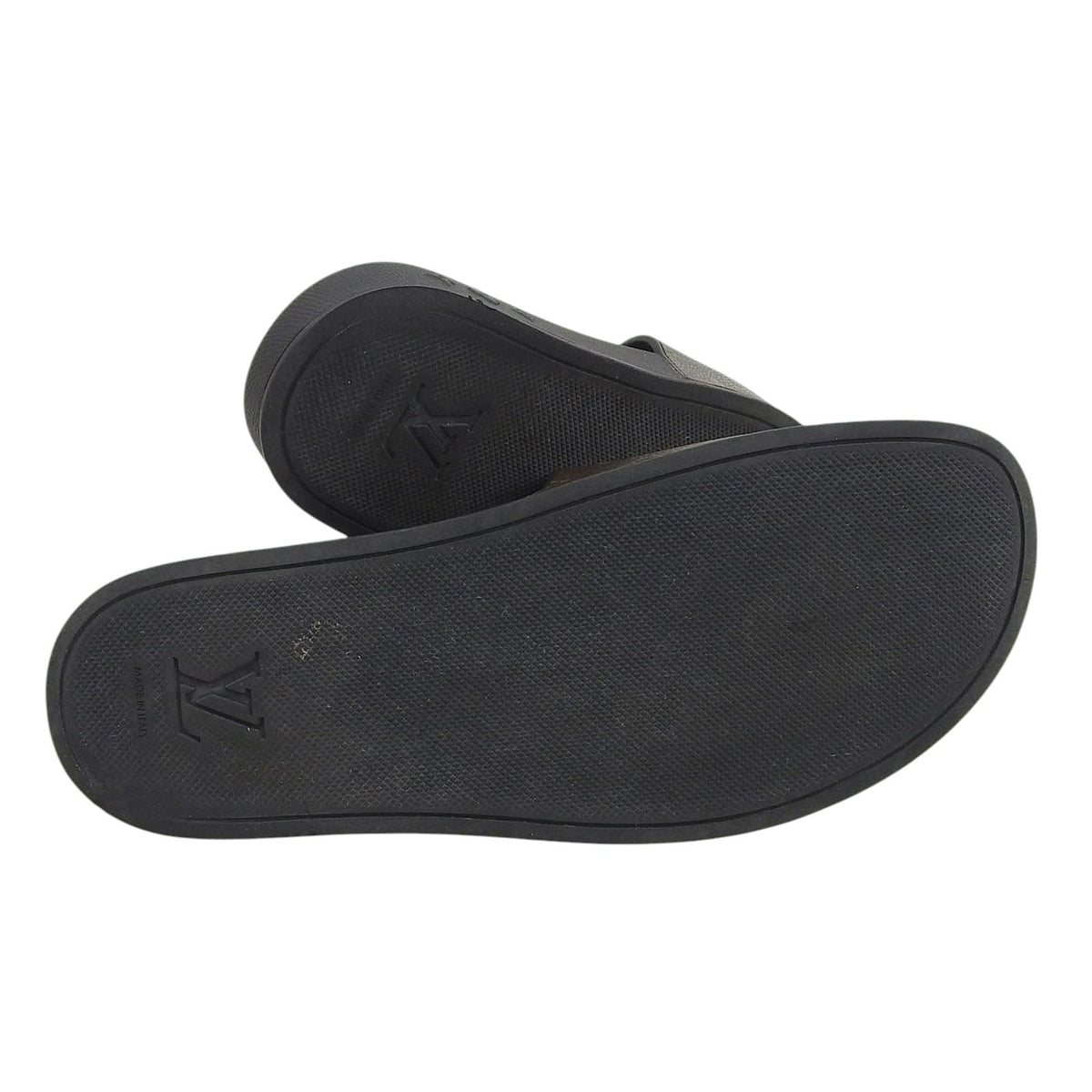 Louis Vuitton Waterfront Line Monogram Canvas Logo Rubber Sandals Brown — view 4