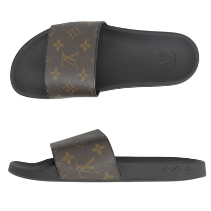 Louis Vuitton Waterfront Line Monogram Canvas Logo Rubber Sandals Brown — view 3