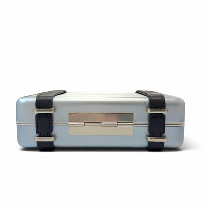 Dior Rimowa Homme Personal Aluminum Leather Shoulder Bag Blue Navy — view 5