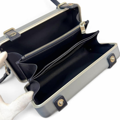 Dior Rimowa Homme Personal Aluminum Leather Shoulder Bag Blue Navy — view 7