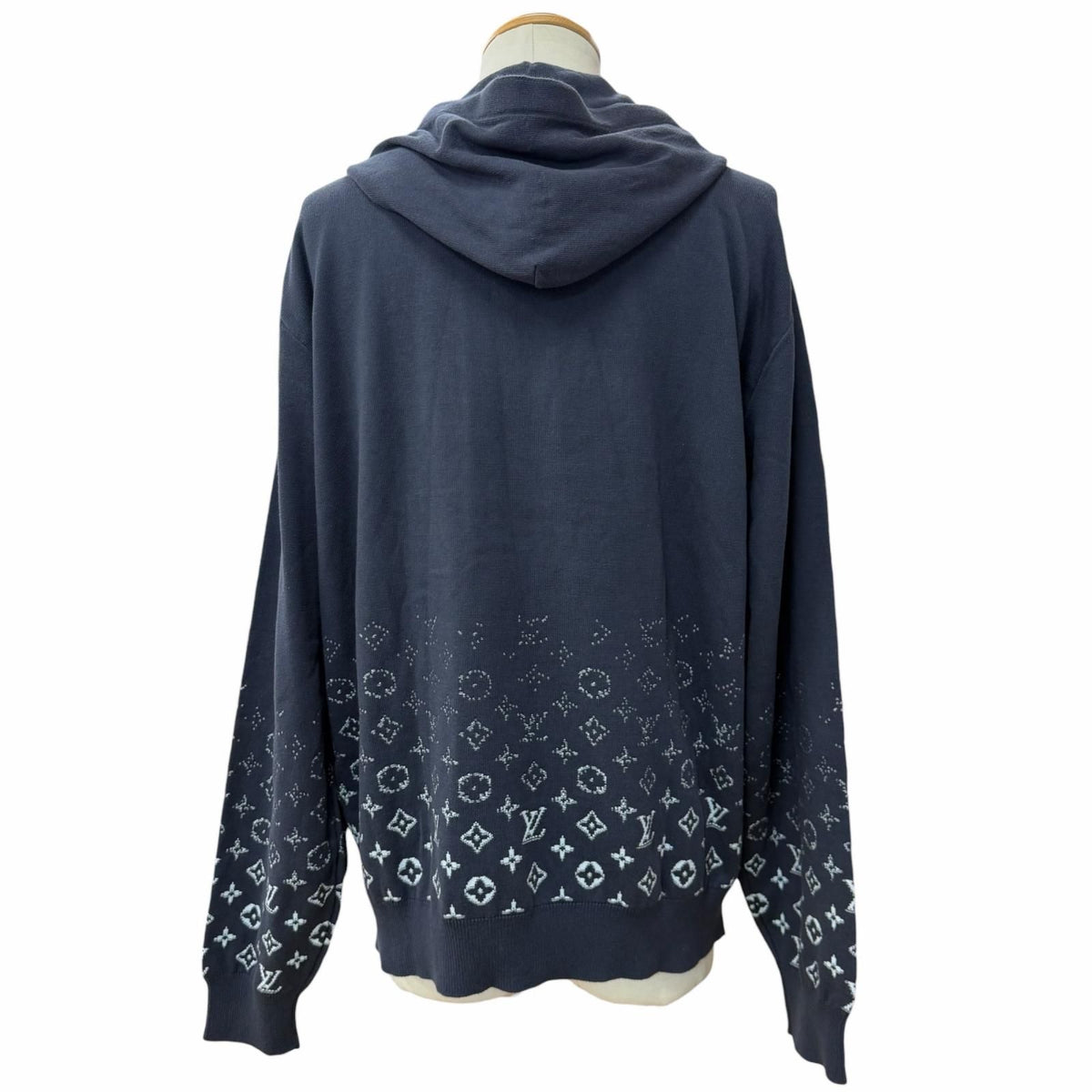 Louis Vuitton Cotton Monogram Gradient Hoodie Pullover Knit — view 4