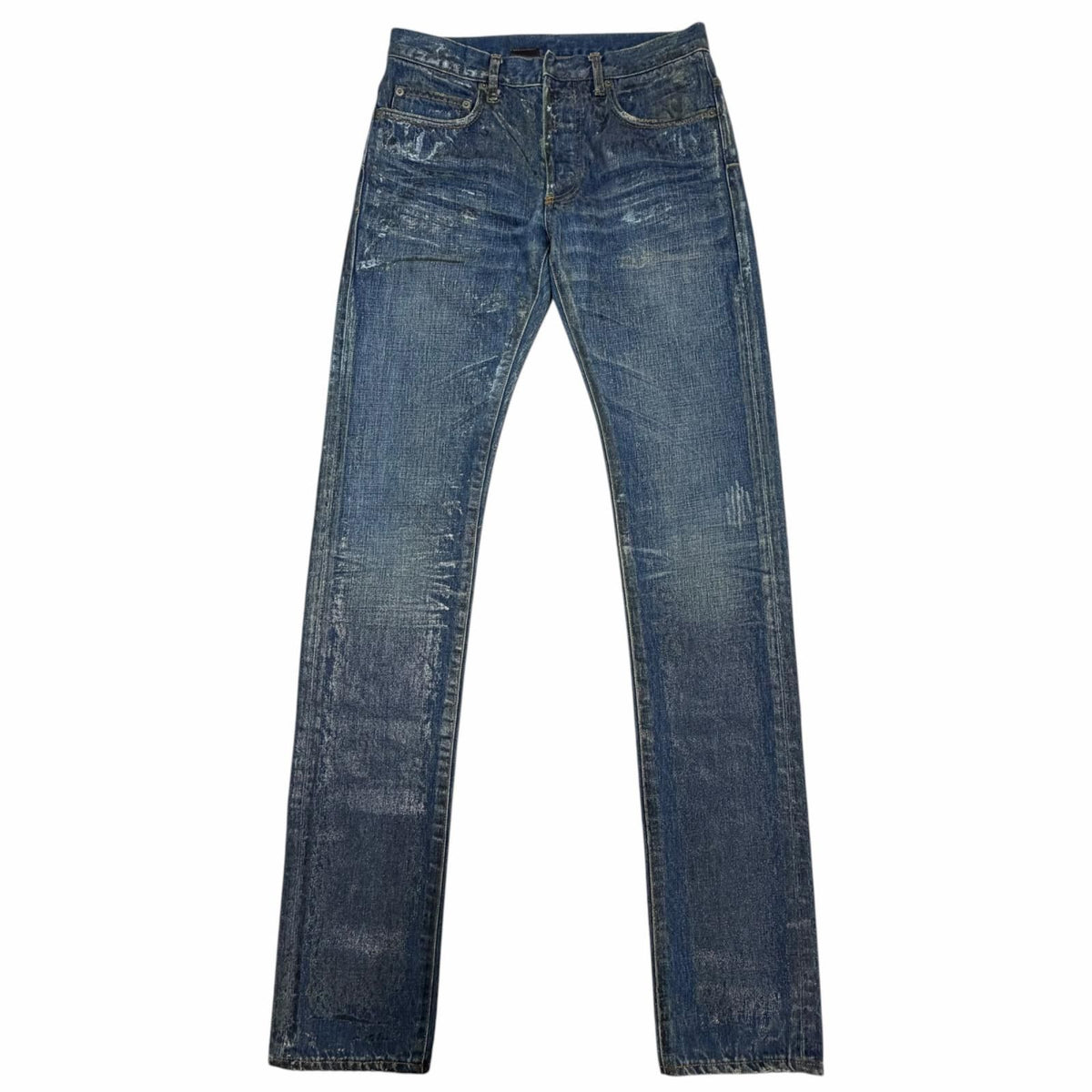 Dior Homme 07 SS Hedi Slimane Era la Star Coated Skinny Slim Denim Pants 29