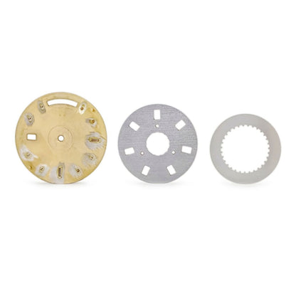 Rolex Watch Parts Day Date Dial Stainless Steel Diamond Champagne Gold Baguette — view 2