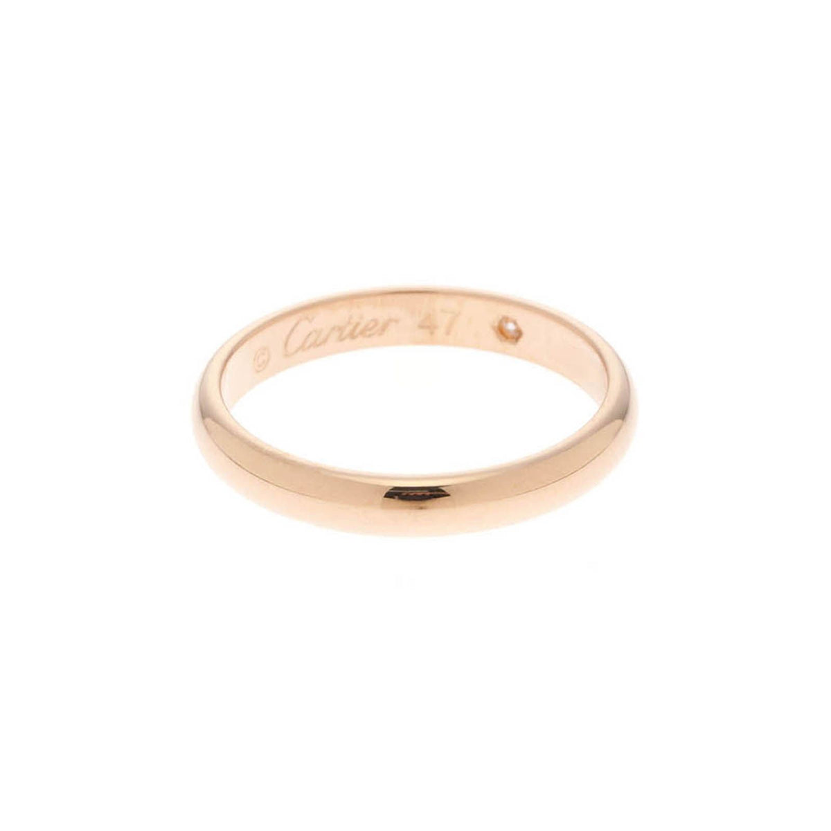Cartier 1895 Wedding Ring 18k Pink Gold Diamond — view 2