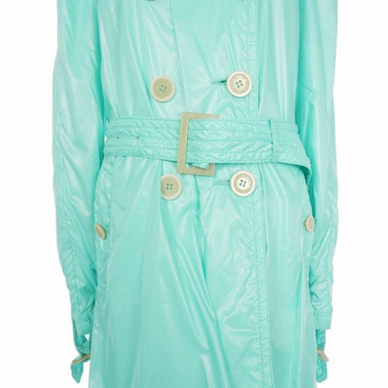 Moncler Myrte Nylon Trench Coat Long Sleeve Light Blue 49020/50/68950 0 — view 4