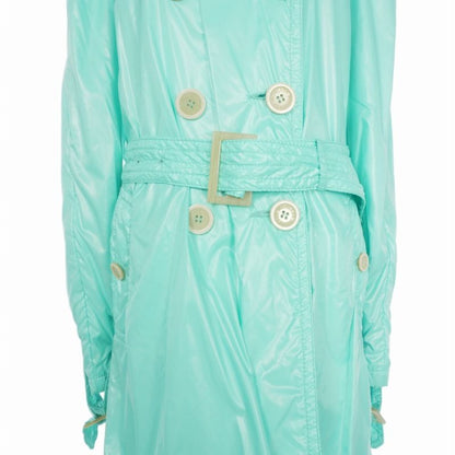 Moncler Myrte Nylon Trench Coat Long Sleeve Light Blue 49020/50/68950 0 — view 4