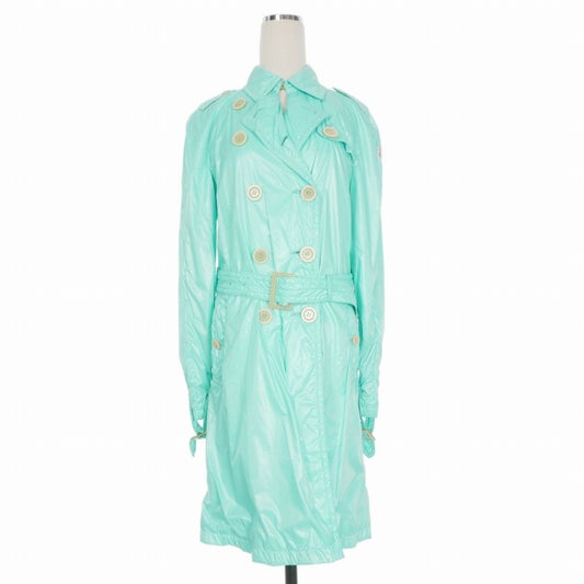 Moncler Myrte Nylon Trench Coat Long Sleeve Light Blue 49020/50/68950 0