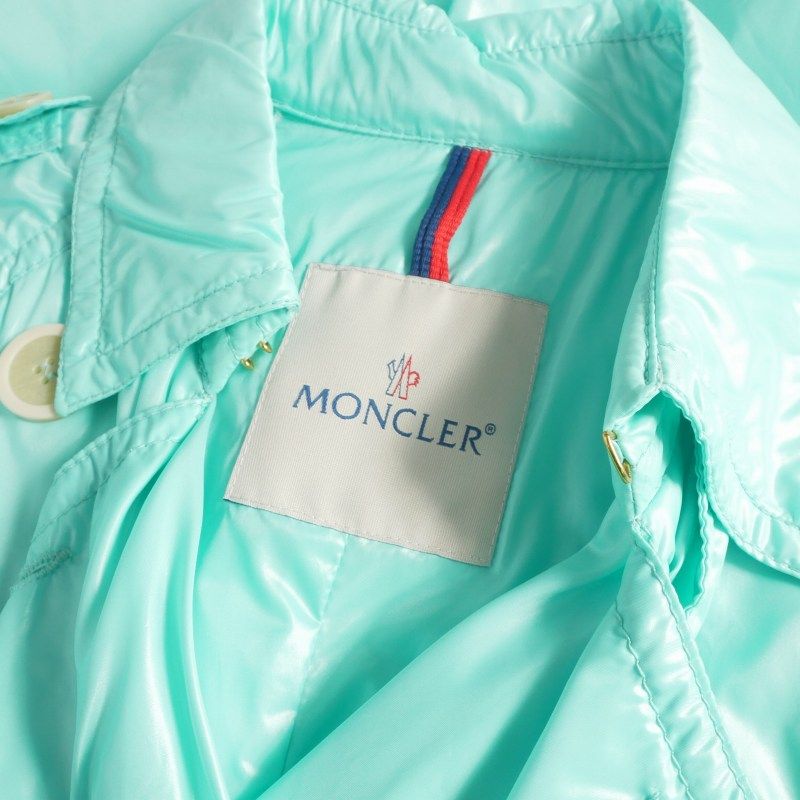 Moncler Myrte Nylon Trench Coat Long Sleeve Light Blue 49020/50/68950 0 — view 6