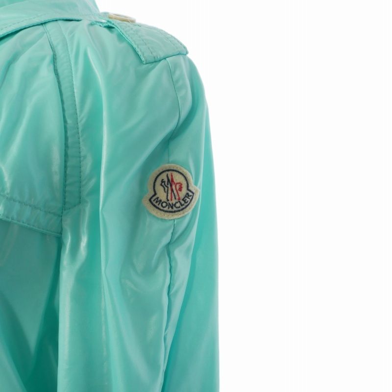 Moncler Myrte Nylon Trench Coat Long Sleeve Light Blue 49020/50/68950 0 — view 5