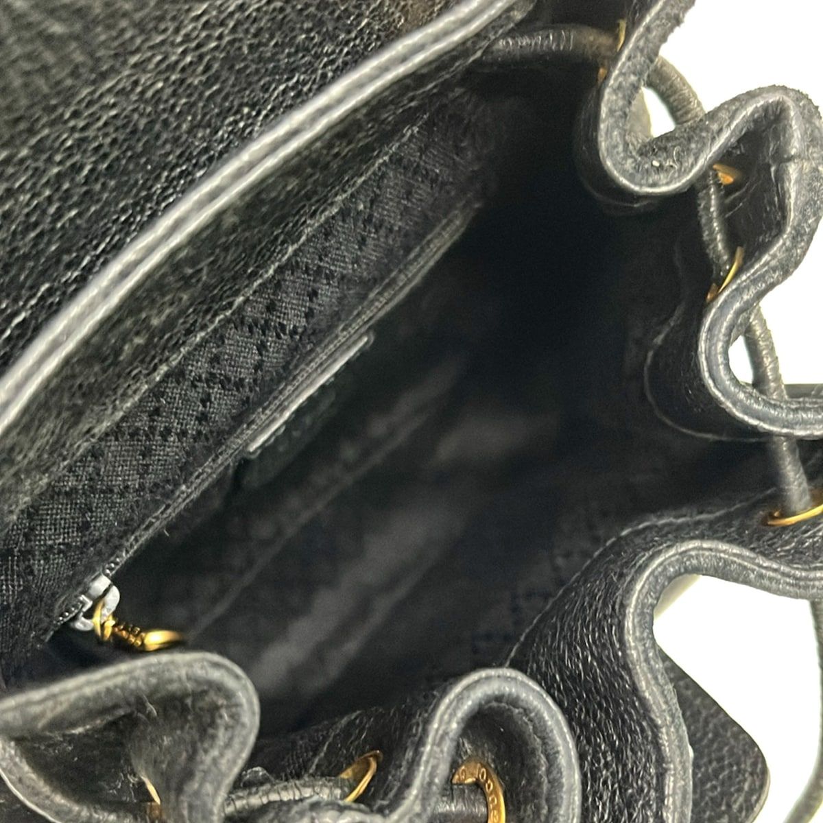 Gucci Backpack Bamboo Black Brown Leather — view 7