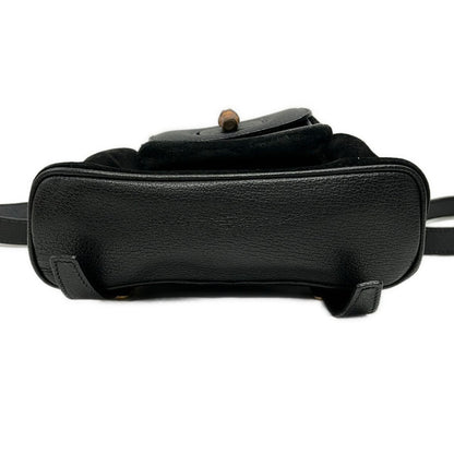 Gucci Backpack Bamboo Black Brown Leather — view 5