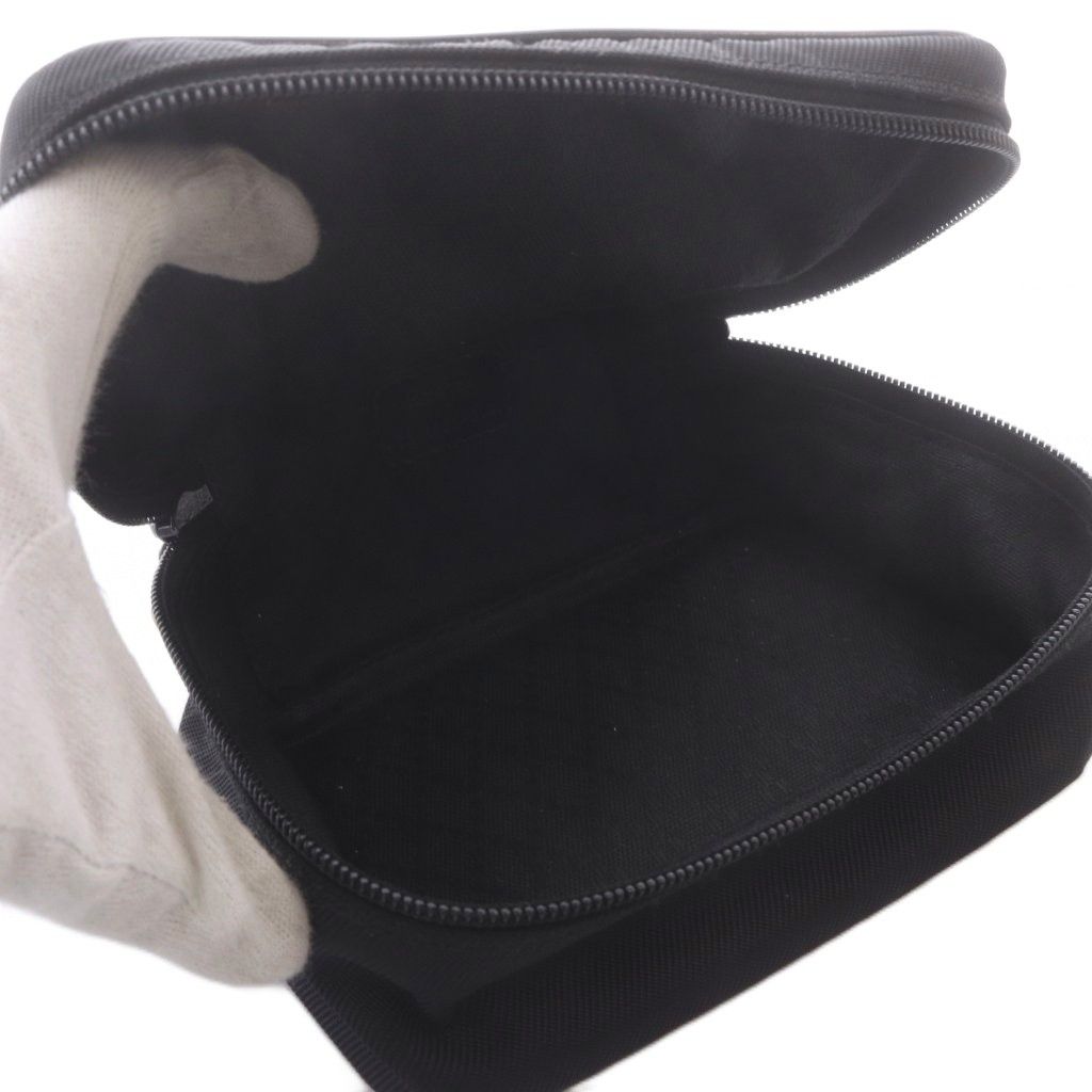 Gucci Pouch Vanity Canvas Leather Bamboo Black — view 5