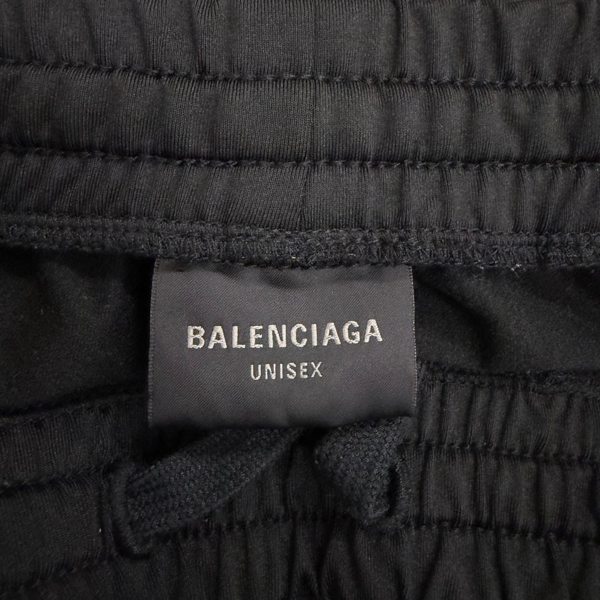 Balenciaga Logo Embroidery Side Line Track Pants Black XXS — view 7
