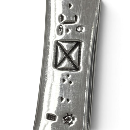 Hermes 925 Sterling Silver Touareg Toareg Hand Carved Sculpture Design H Logo — view 5