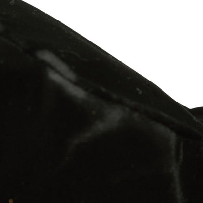Chanel CC Logo Twist Handle Mini Handbag Top Black Gold Velour — view 6