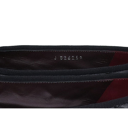 Chanel CC Logo Quilted Aged Calfskin Ballerina Flat Shoes 36C — view 7