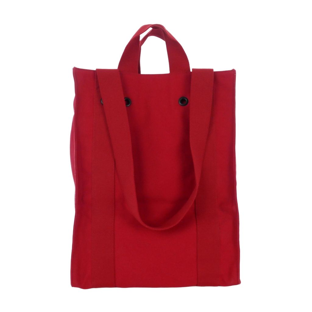 Miu Miu Canvas Tote Shoulder Bag Rivet Red — view 2
