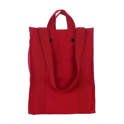Miu Miu Canvas Tote Shoulder Bag Rivet Red — view 2