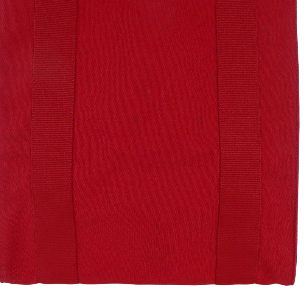 Miu Miu Canvas Tote Shoulder Bag Rivet Red — view 4