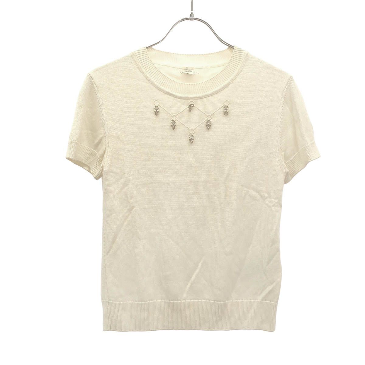Hermes Mors a Jouet Knit Sweater Ivory 34