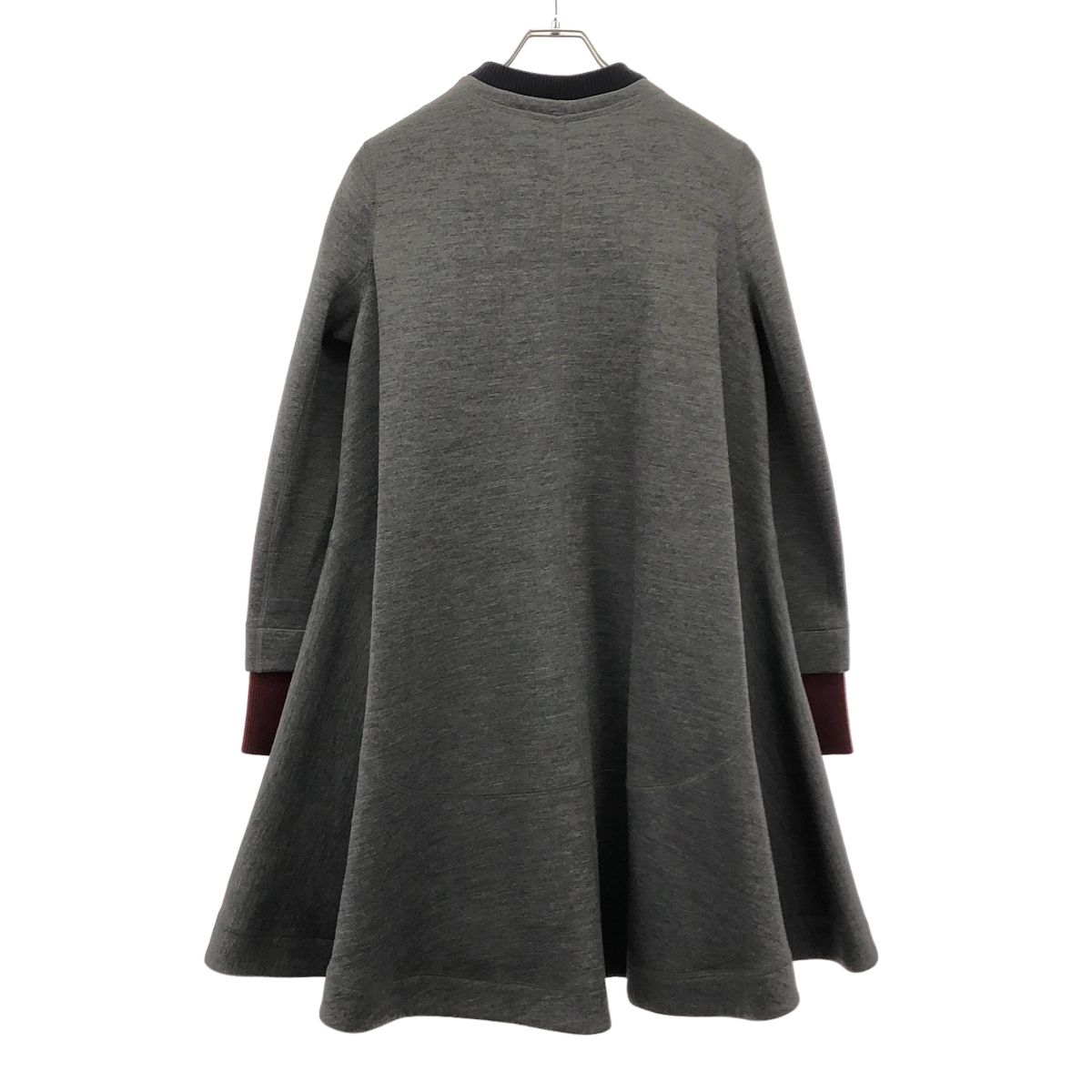 Dior Zip Up Wool Coat Gray — view 2
