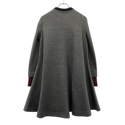 Dior Zip Up Wool Coat Gray — view 2