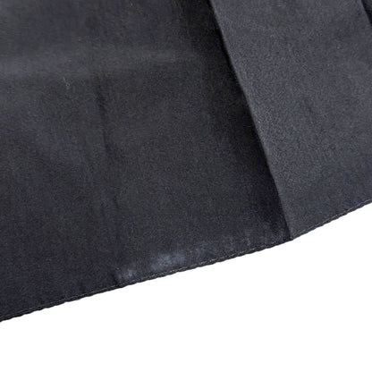 Prada Leather Belted Silk Wrap Skirt Black 36 — view 6